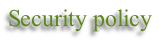 Security policy